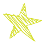 Lime green star