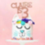 Glitter Cake Topper