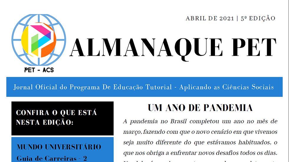 Almanaque do PET- ACS 5ª edição