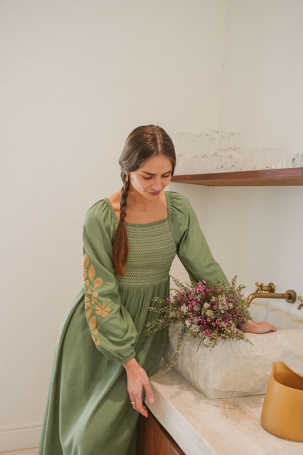 שמלת ארגמן | ירוק