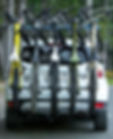 RealRack vertical 5 bike rack on car