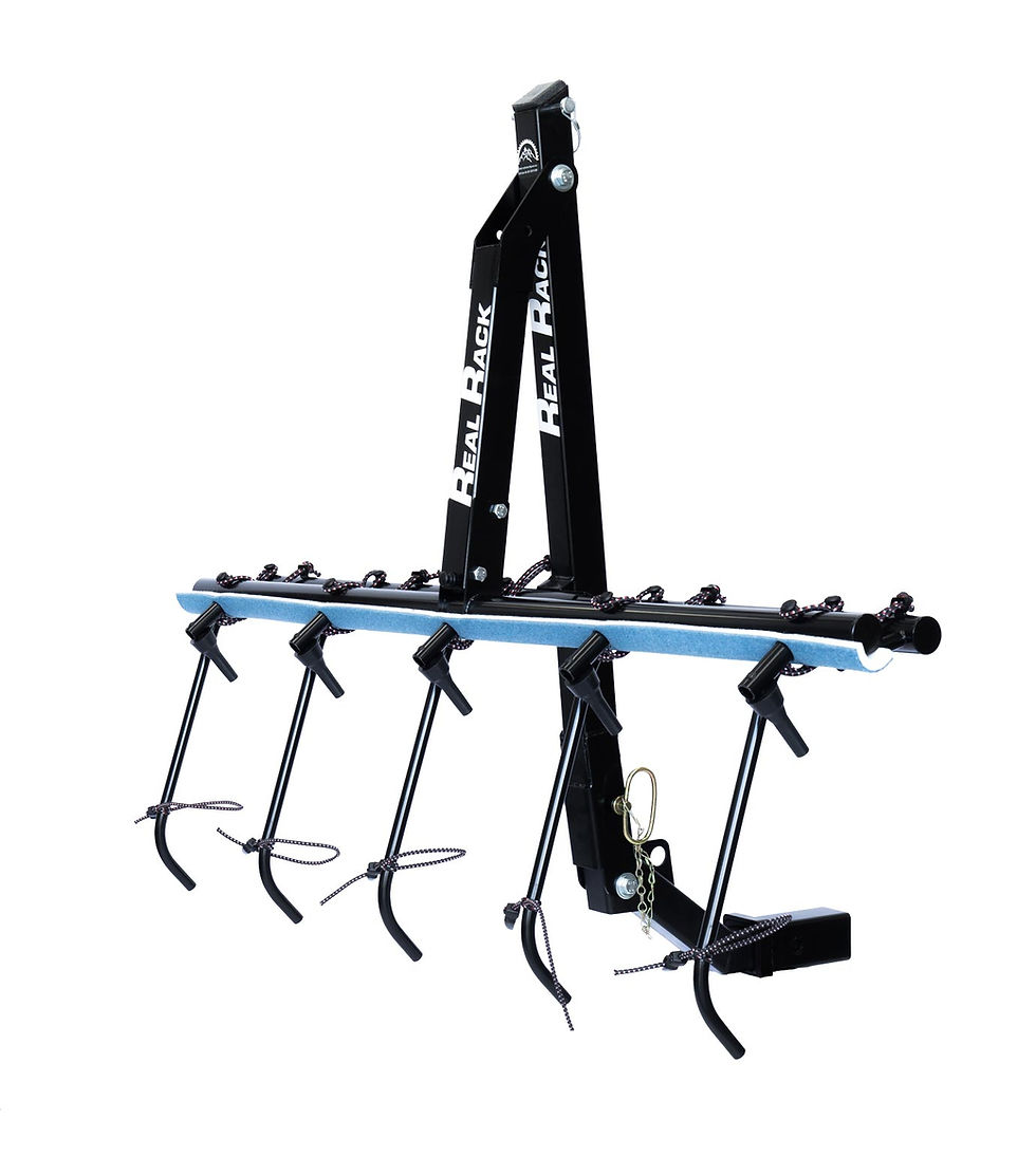Thumbnail: RealRack vertical 5 bike rack folded