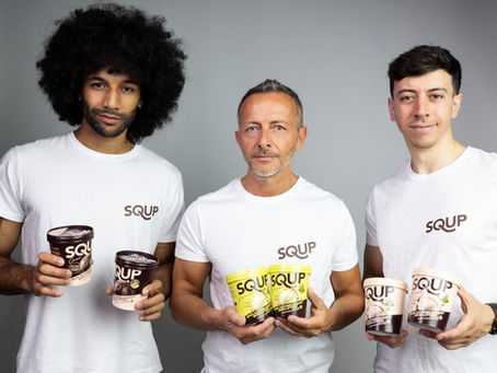 Squp è l'innovativo gelato made in Italy che unisce gusto e sostenibilità grazie ad una ricetta senza zucchero, senza lattosio, gluten-free.