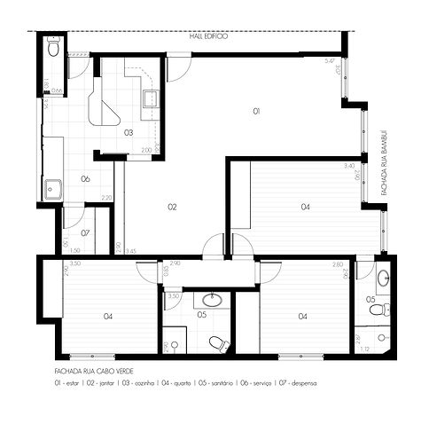 Apartamento EG por MEIUS ARQUITETURA