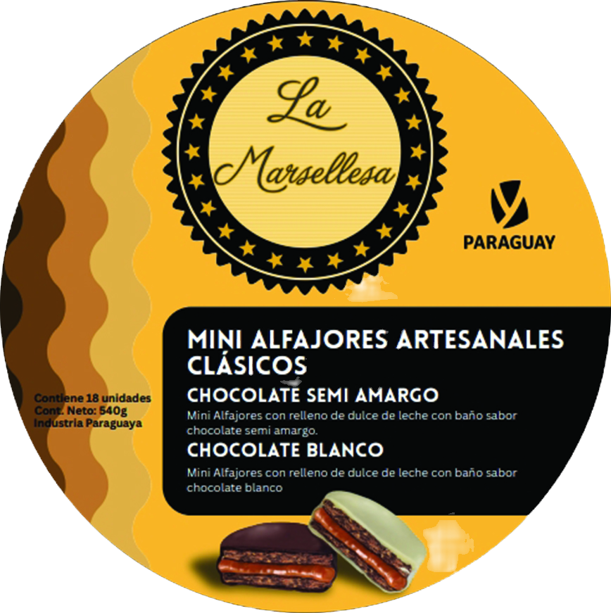 Mini Alfajores Clásicos pote x18 unidades