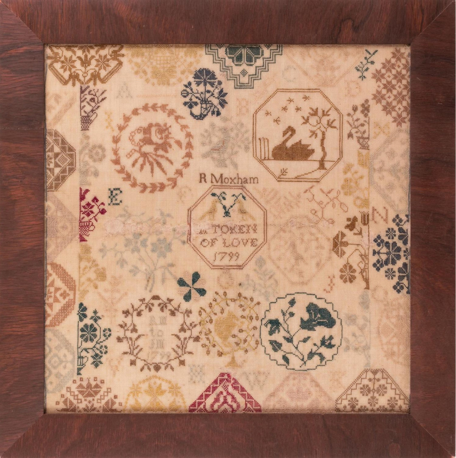 Rachel Moxham - 1799 Ackworth Sampler