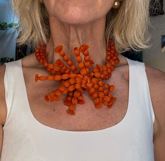 Thumbnail: Cally fabric knot necklace