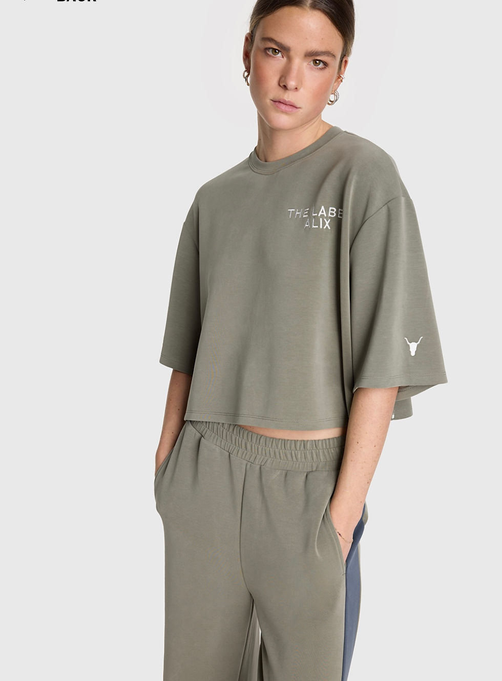 Alix Flowy cropped t-shirt