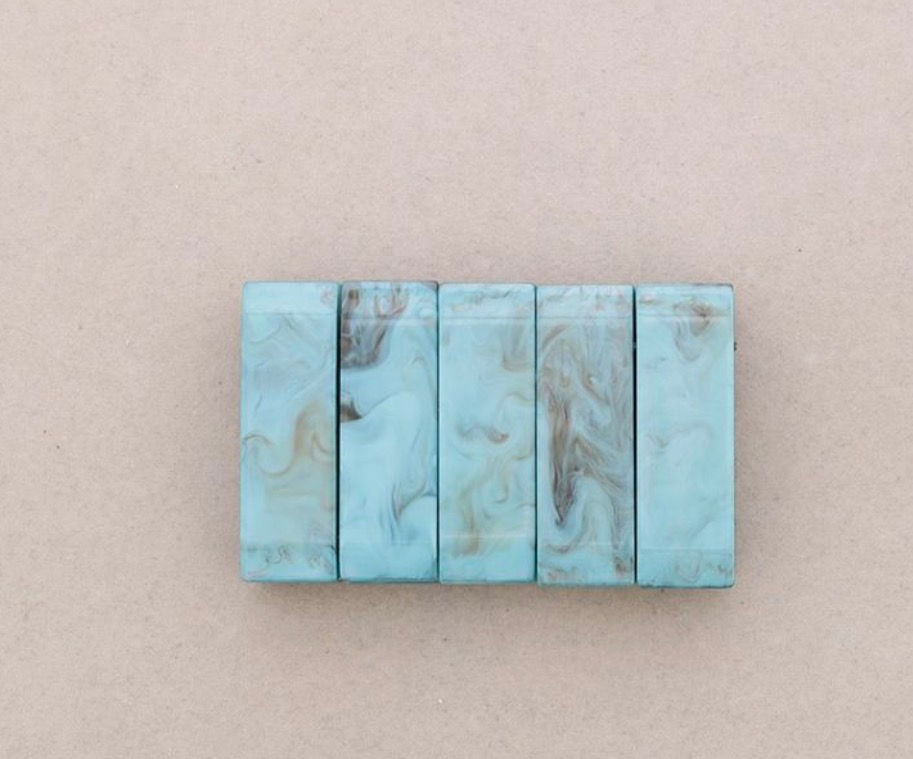 Elouise elasticated resin marbelised bracelet