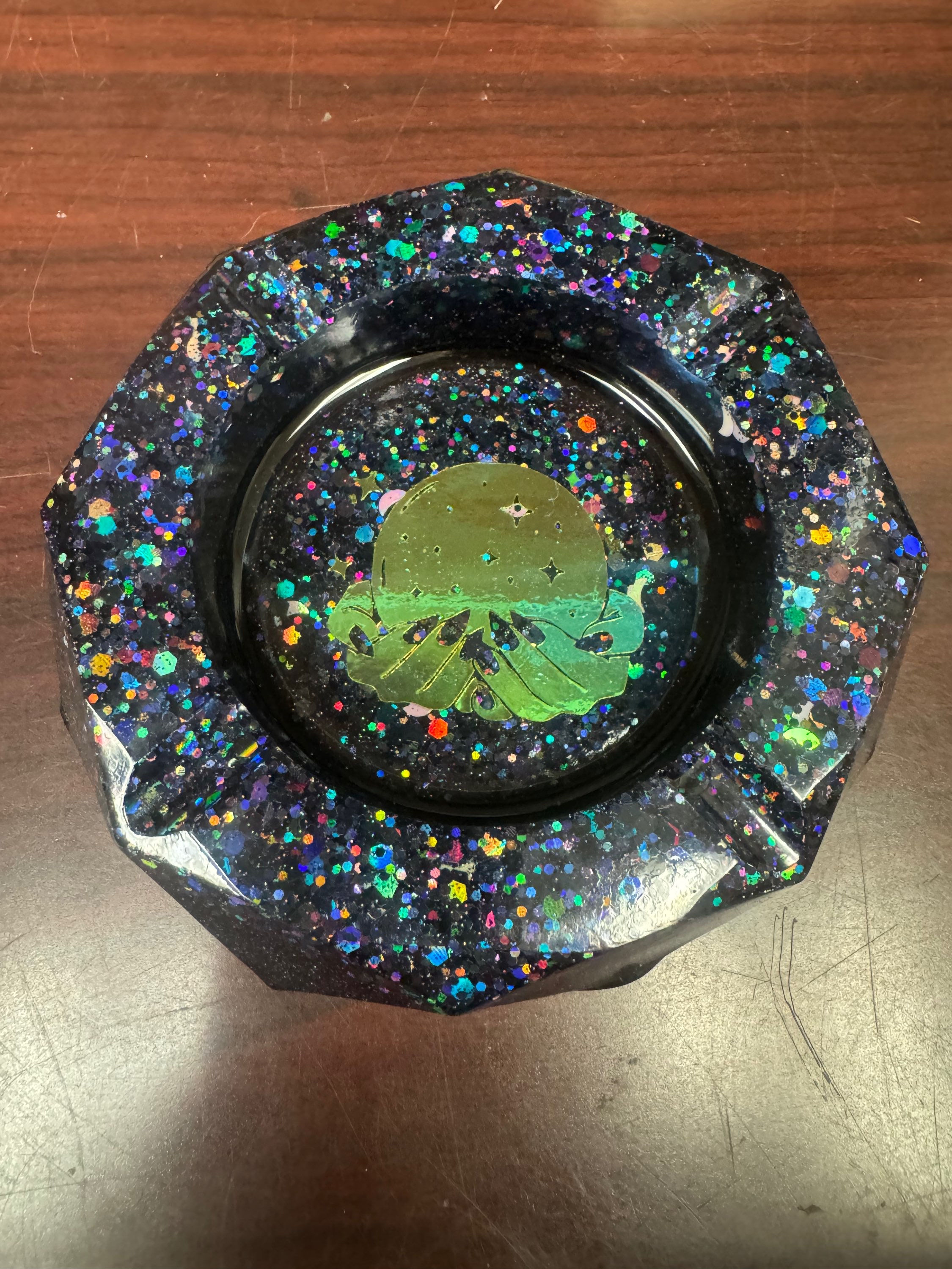 Small Crystal Ball Ashtray 