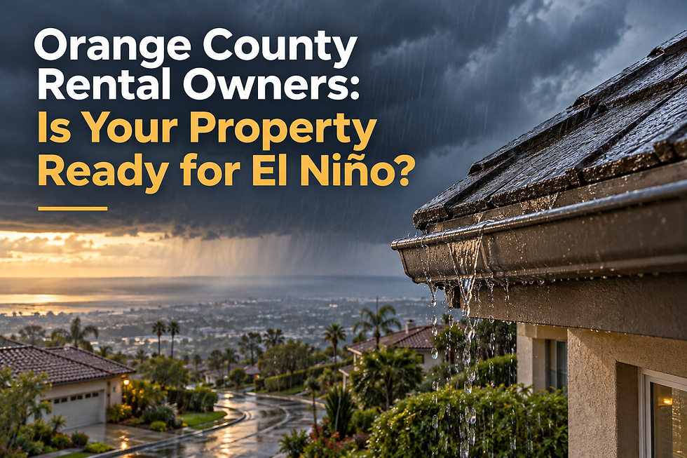 Orange County Rental Owners: Is Your Property Ready for El Niño?