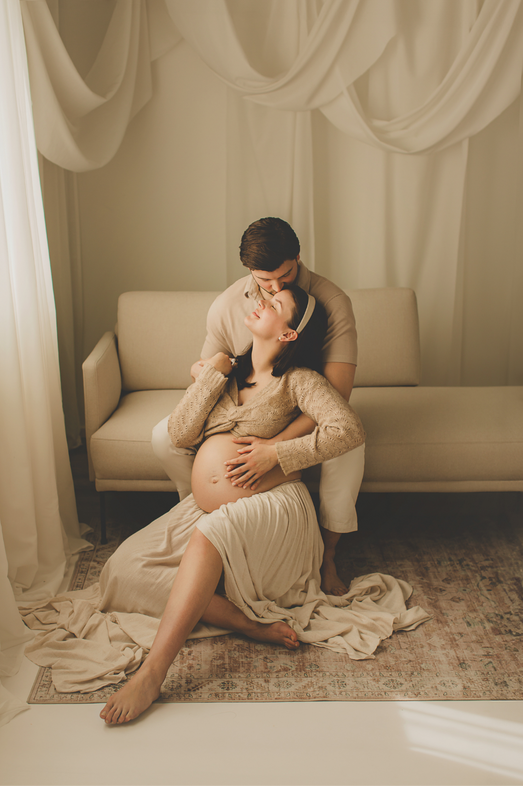 Babybauch Bilder Shooting München Studio