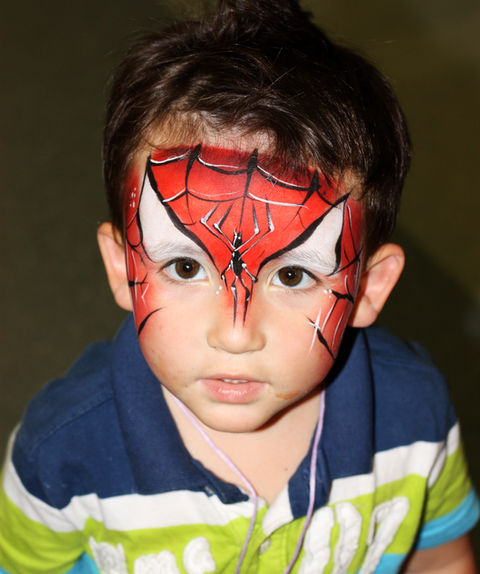 Spiderman Superhero Face Paint