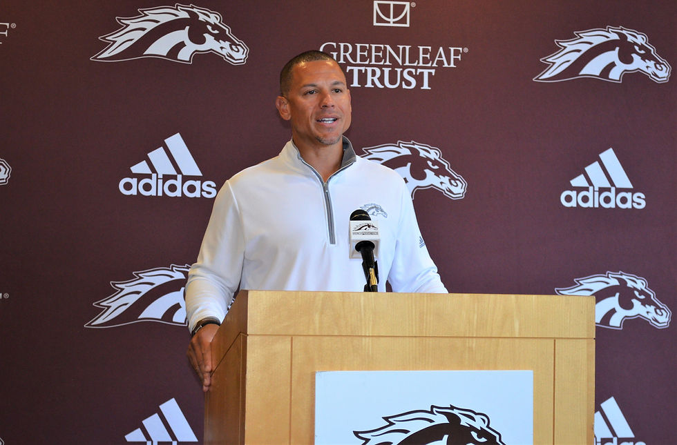 WMU HC Lance Taylor addressing media