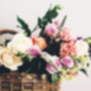 花のバスケット