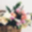 Flower basket arrangement