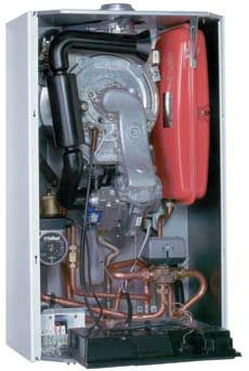 Vaillant kombi készülék belseje