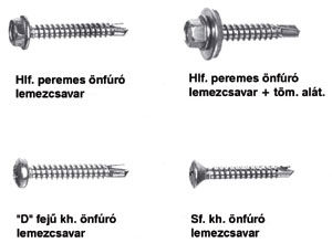 Önfúró csavarok