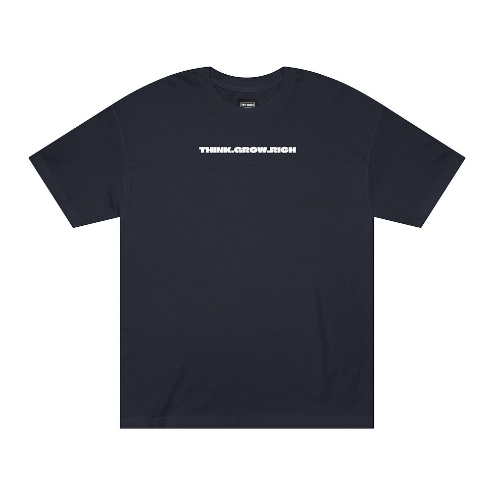 think grow rich black tee
