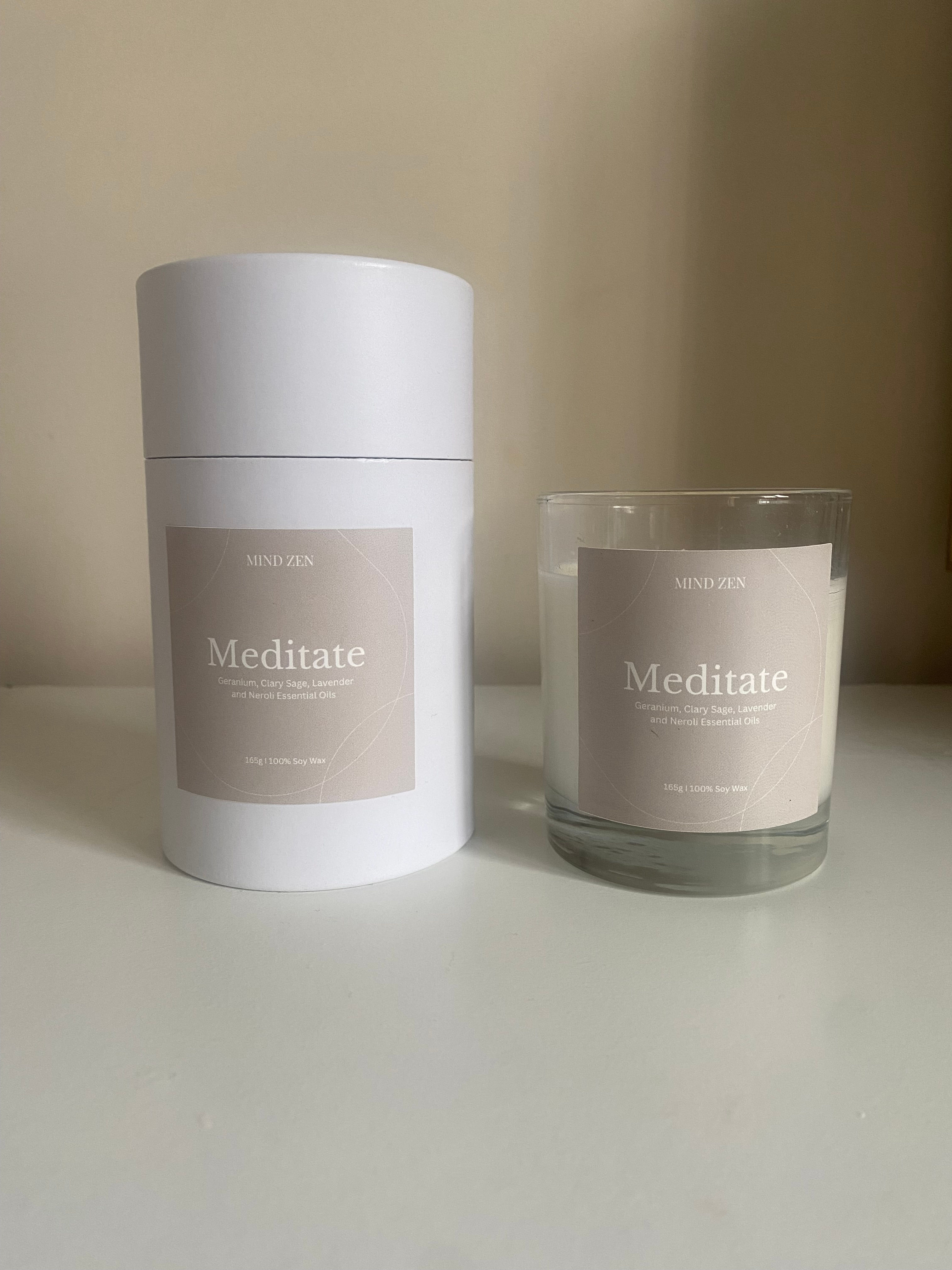 Meditate essential oil candle