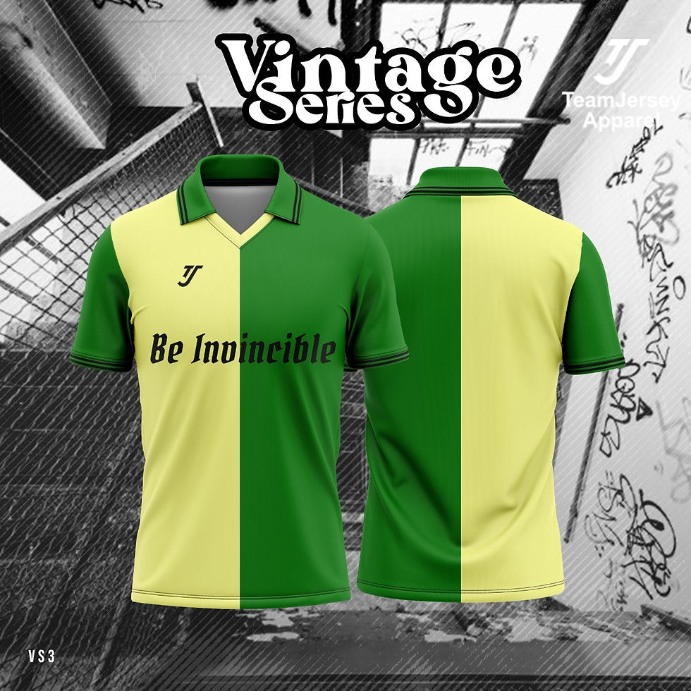 TeamJersey Vintage Series - "Dynamic Duo" Contrast Polo