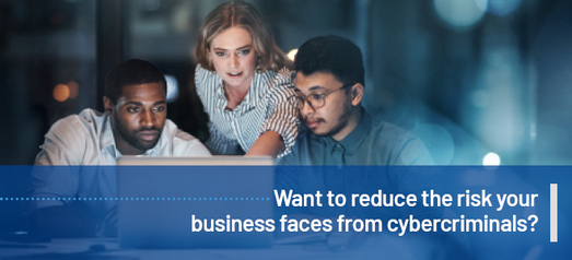 Reduce the risk your business faces from Cybercriminals