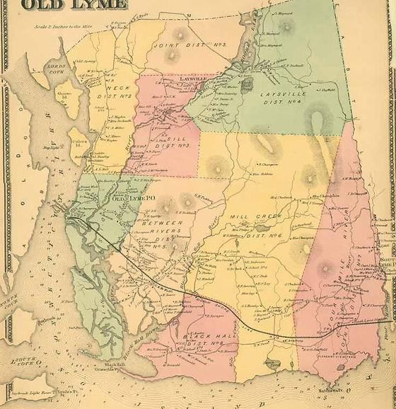 Map Of Old Lyme Ct Maps | Old Lyme Historical