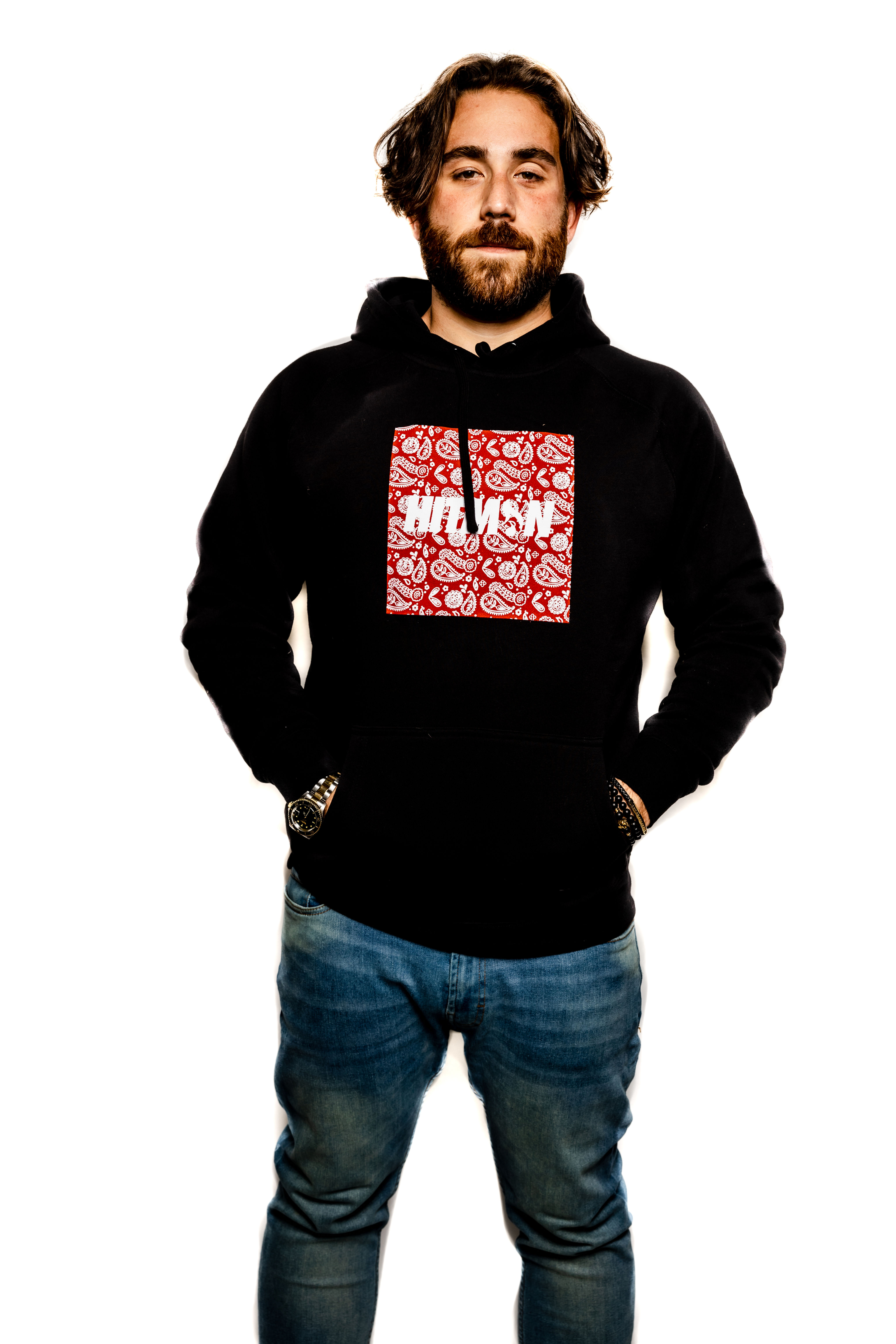 Hitman Paisley Square Hoodie