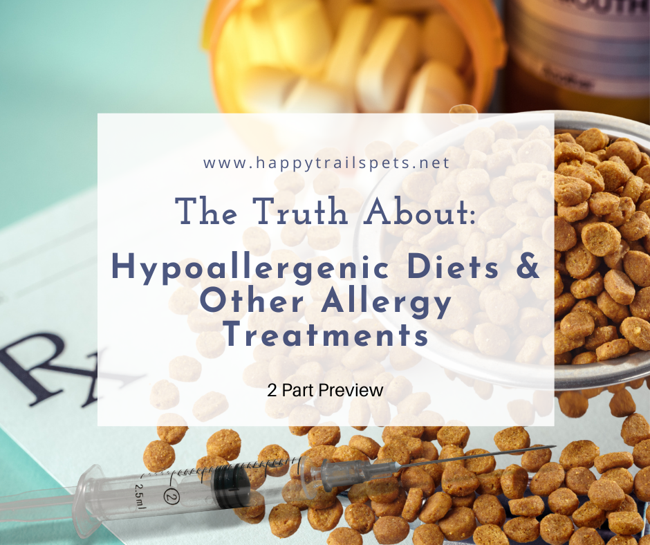 truth about hypoallergenic, and hydrolyzed veterinary diets and allergy treatments like apoquel, steroids and atopica