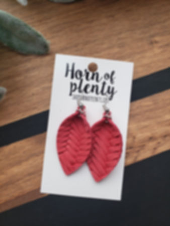 Pinched Teardrop- Salsa Red