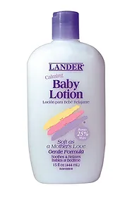 lander baby lotion