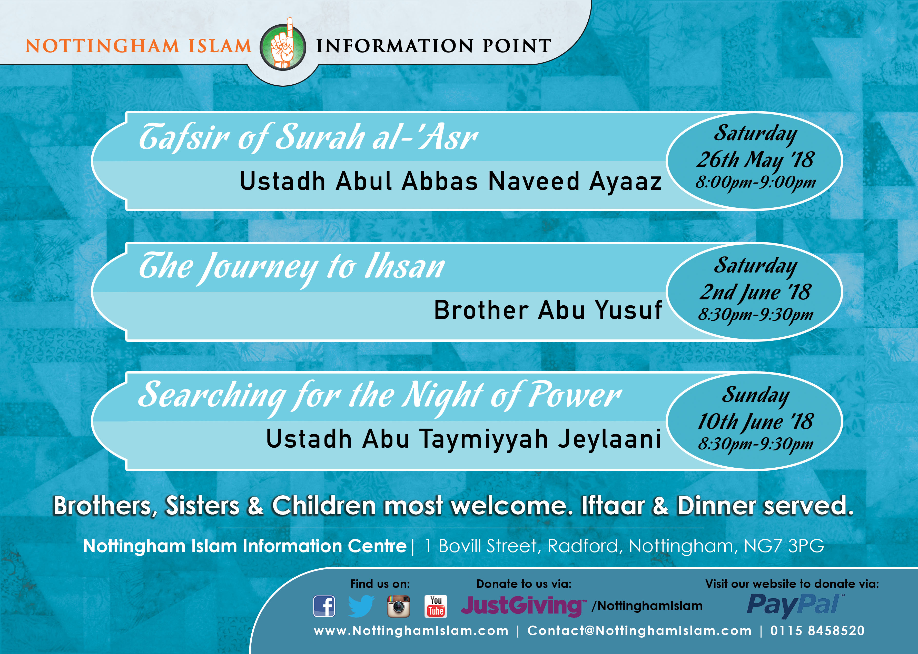 Ramadan Talks 2018 Ramadan Talks 2018
