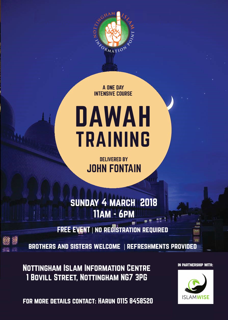 Dawah Training  John Fontain  Nottingham Islam 