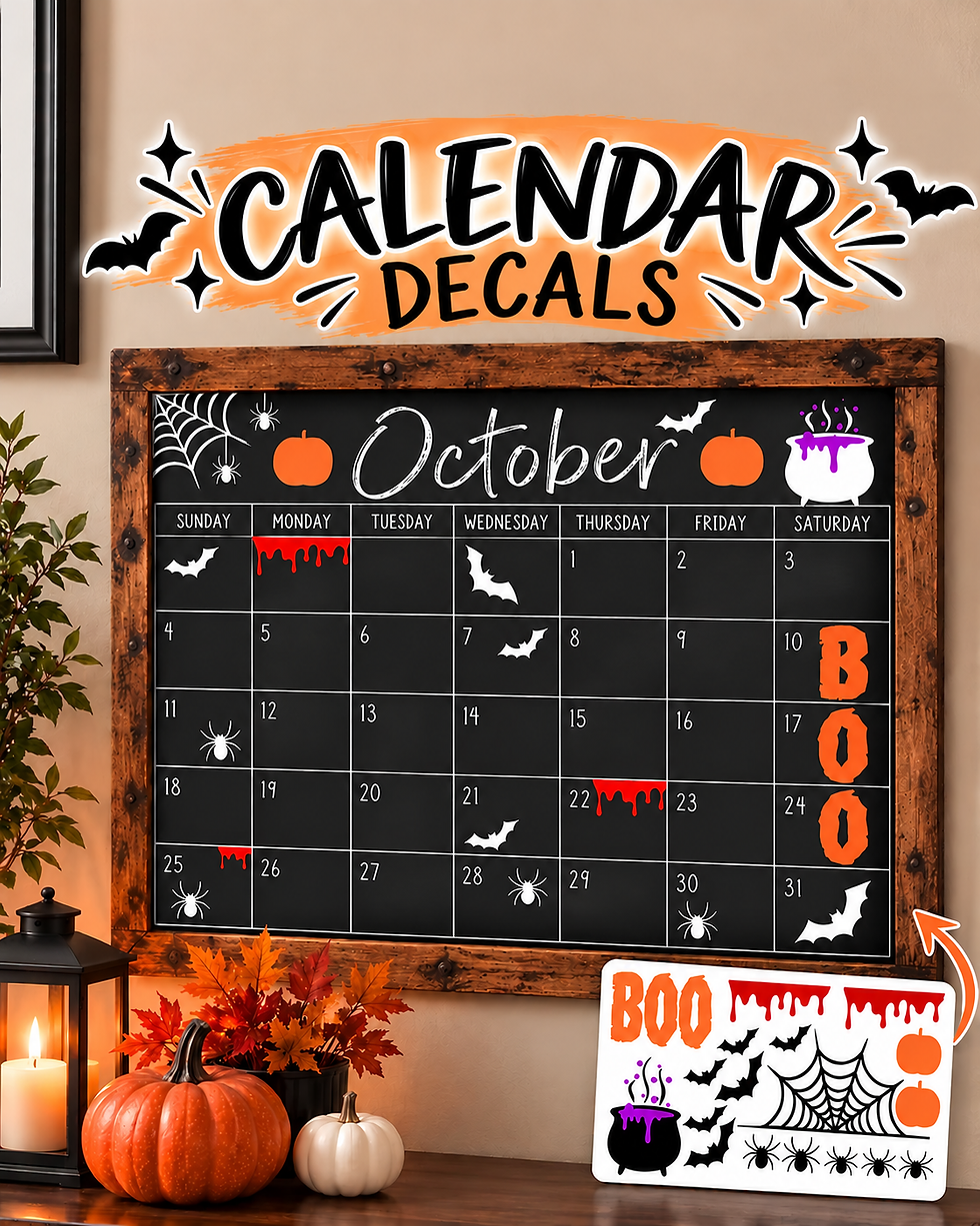 Halloween Calendar decals
