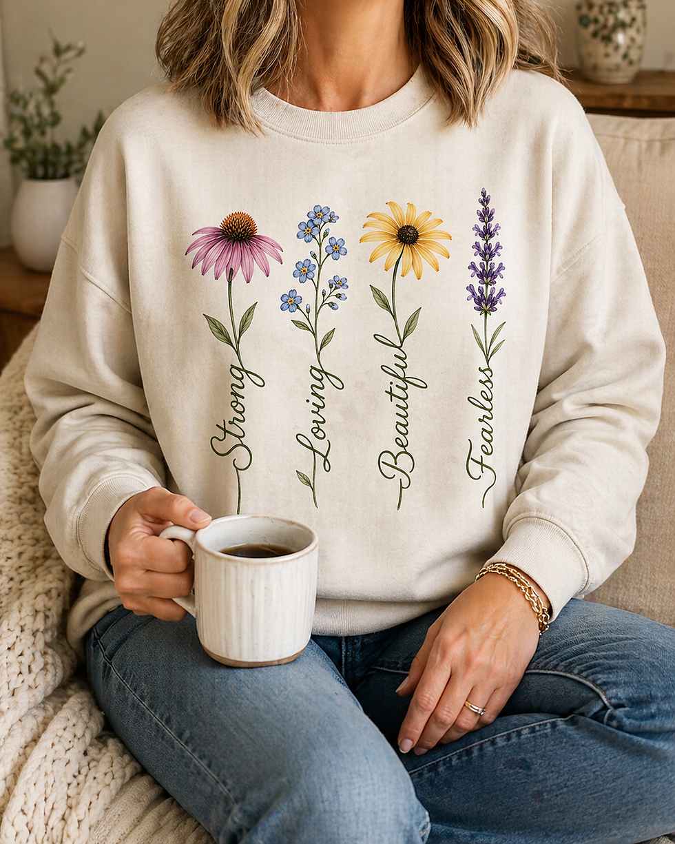 Wildflowers With Words Sweatshirt