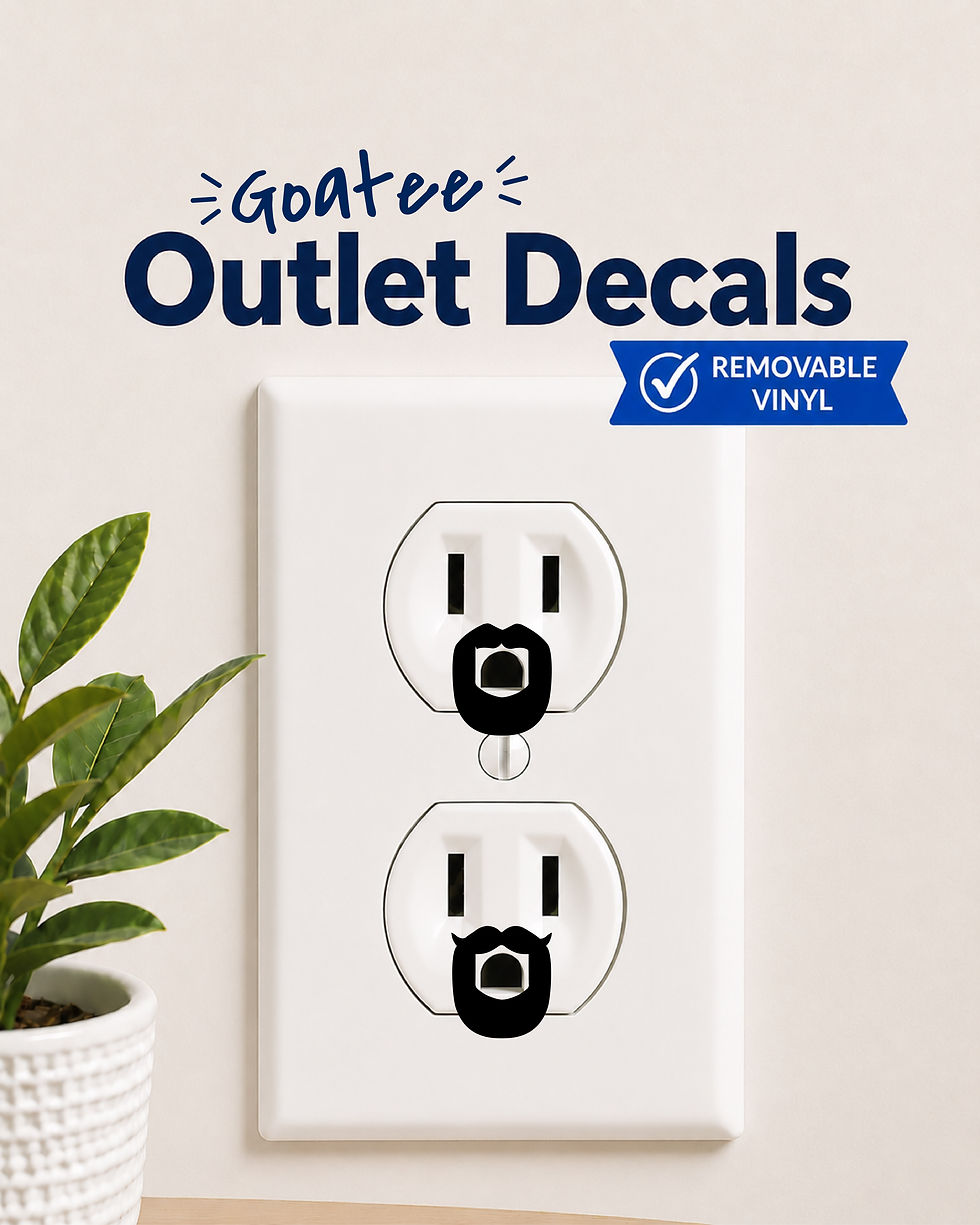 Goatee Outlet Decals (10 qty) (Vinyl)