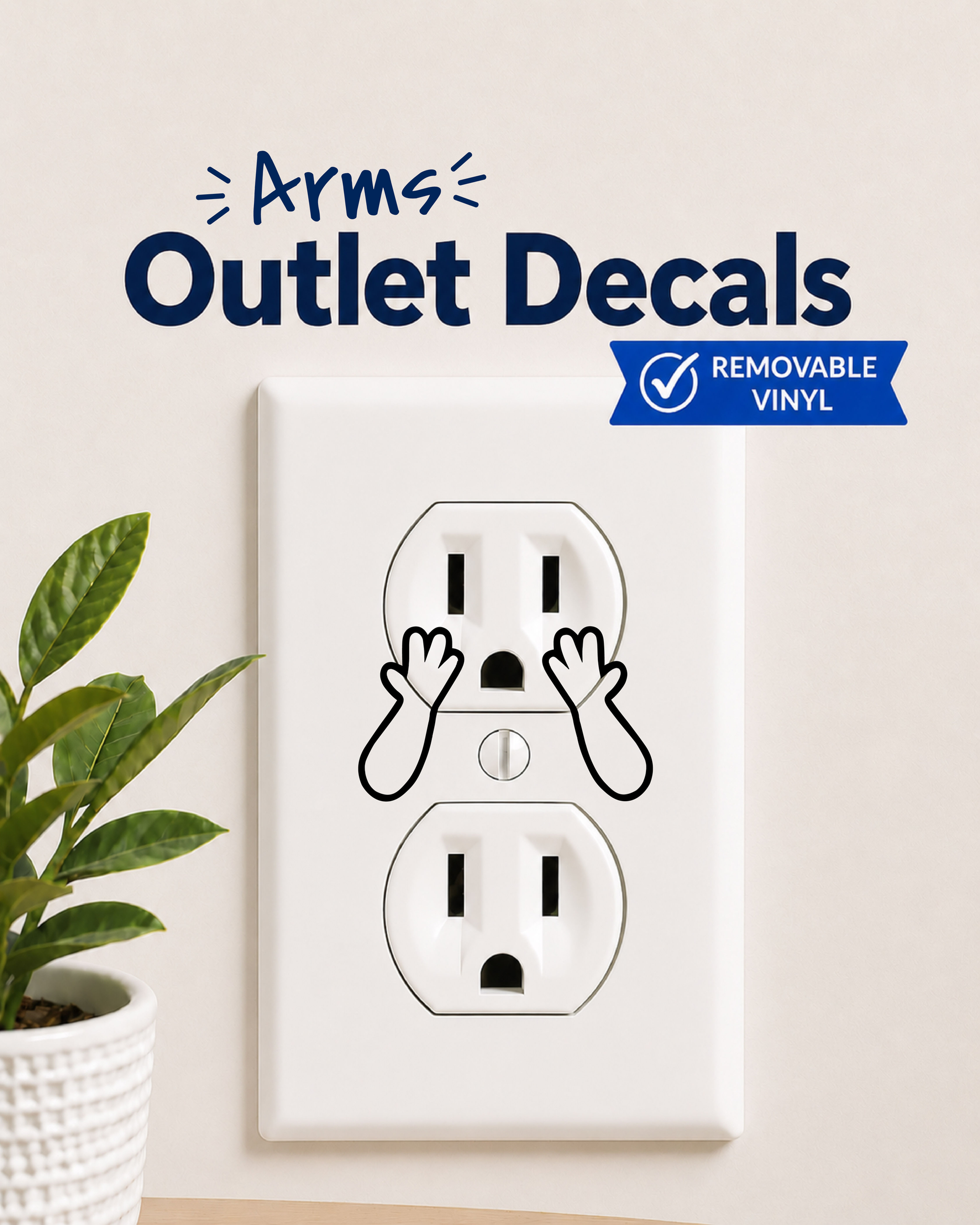Arm & Hand Outlet Decals (Vinyl)