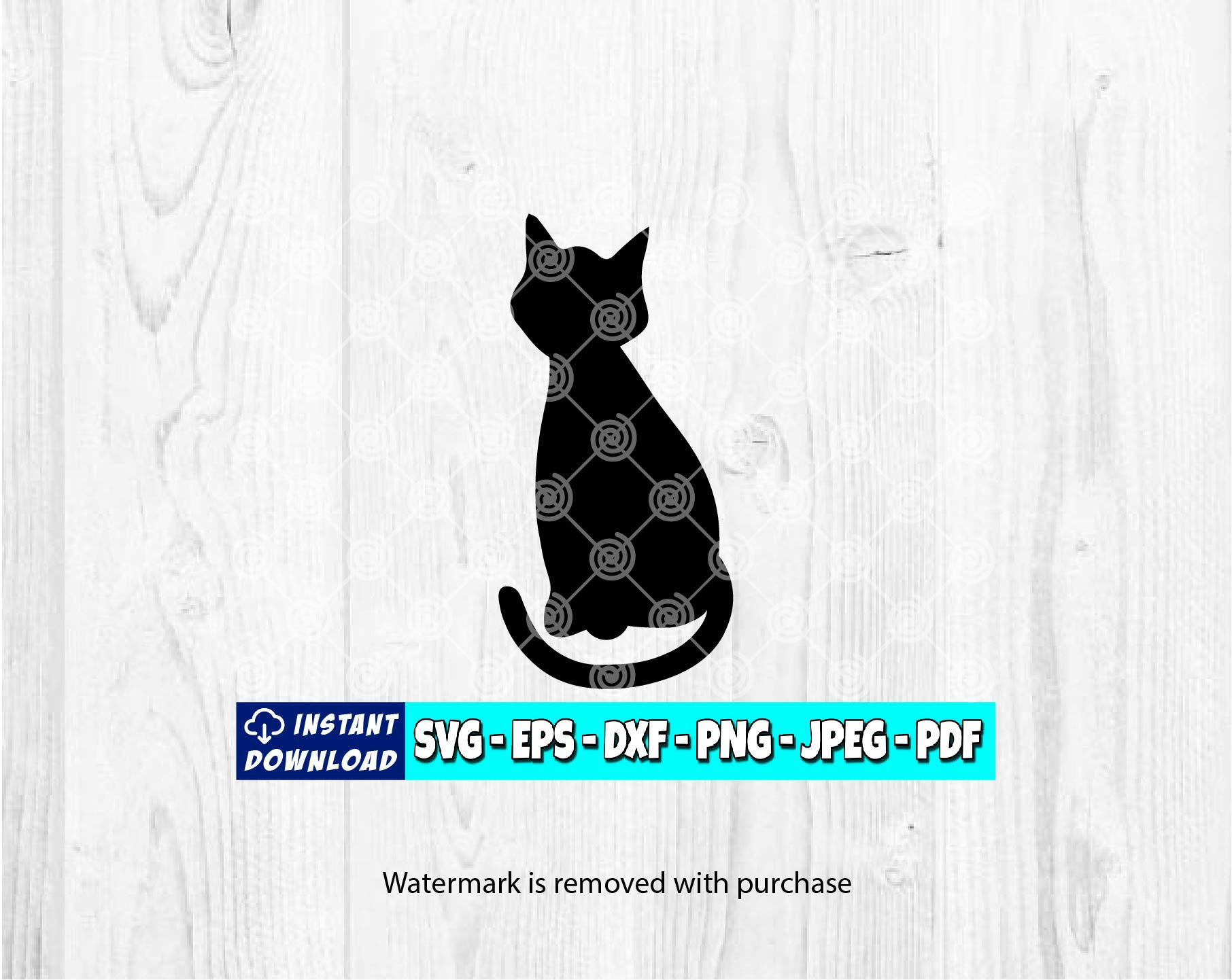 Black cat digital file