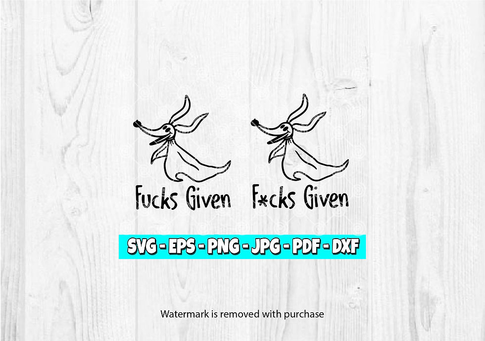 Zero Fucks Given Halloween svg