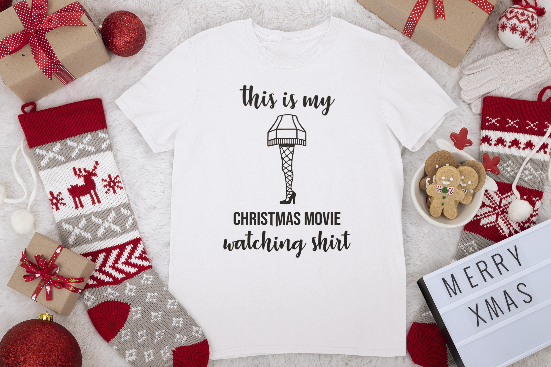 This Is My Christmas Movie Watching Shirt | A Christmas Story | Leg Lamp