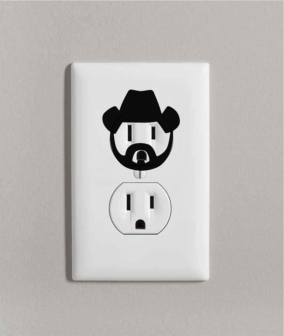 Yellowstone Cowboy Outlet Decals (6 qty) | Rip Wheeler | Dutton | Chuck Norris
