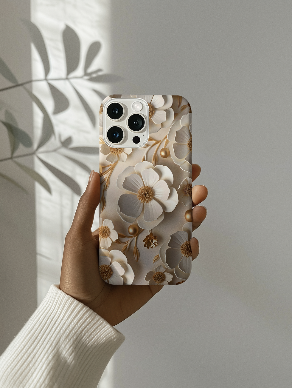 Thumbnail: White Flower Phone Case
