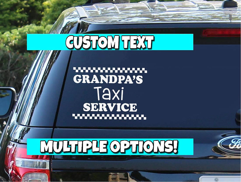 Thumbnail: Grandpa's Taxi Service | Papa's Taxi | Grand Dad's Taxi | Grandkids on Board