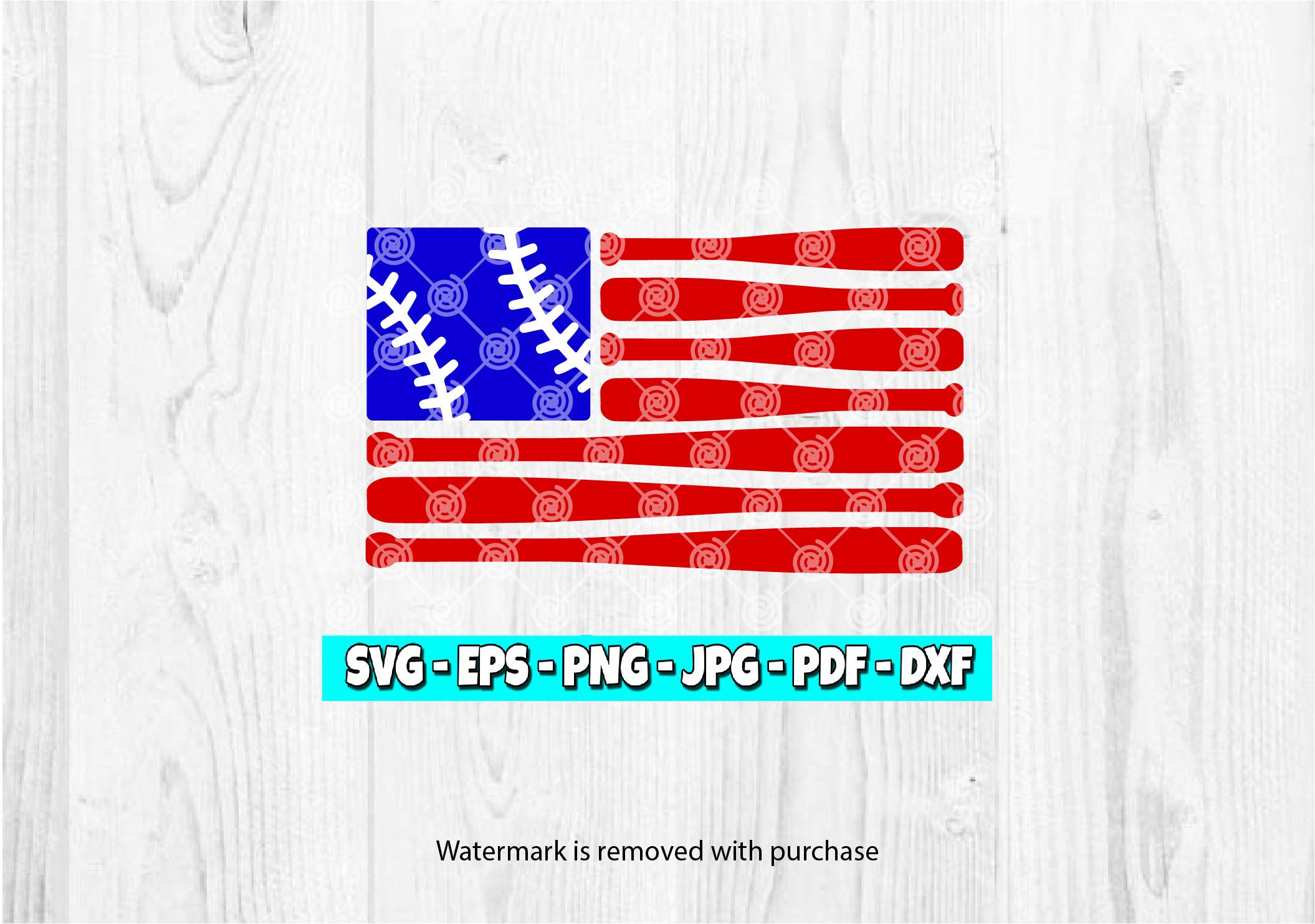 Baseball Flag svg | American Flag | Baseball svg | 4th of July | Memorial Day