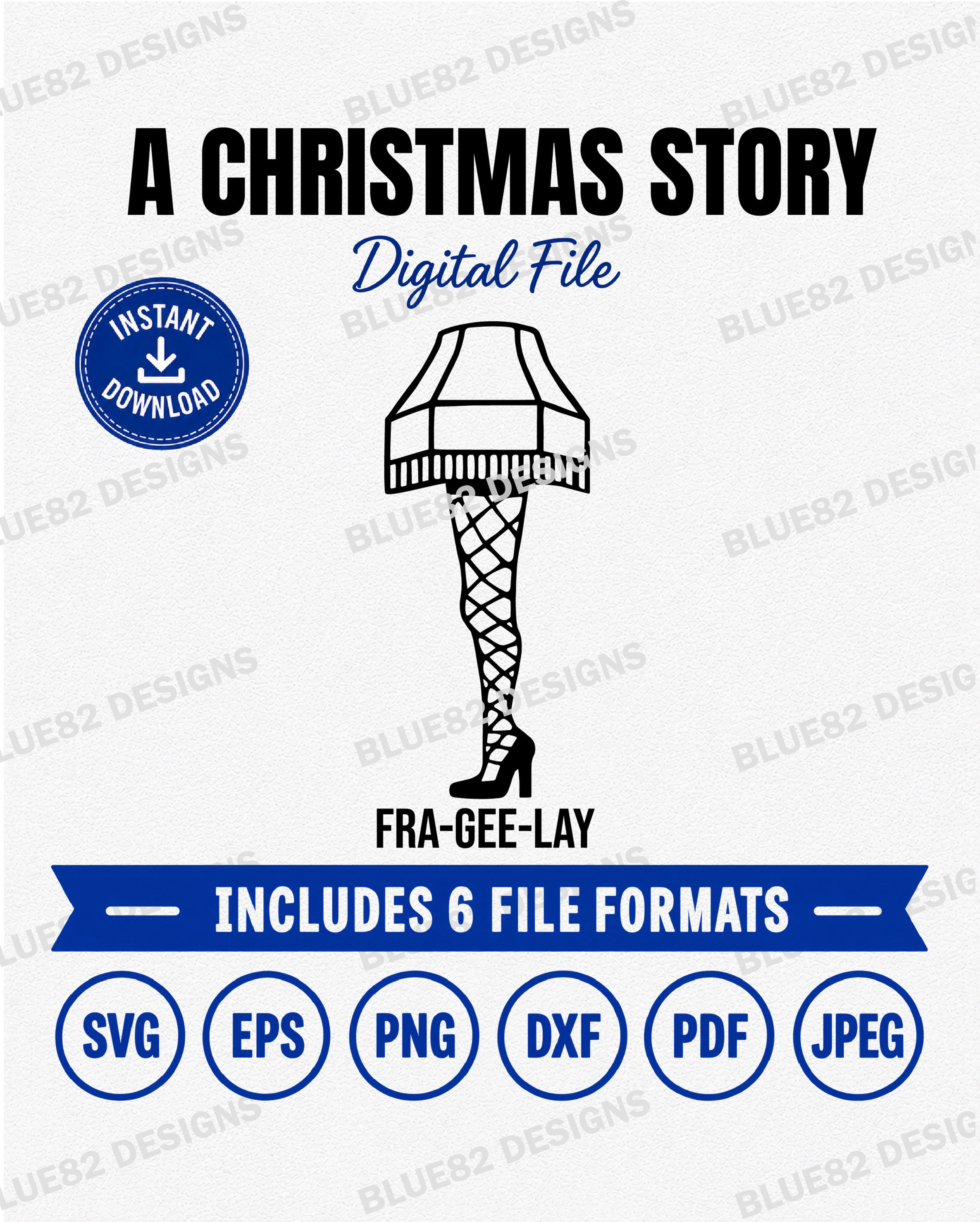 Christmas Leg SVG | (Digital Files)