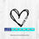 Thumbnail: Doodle Heart SVG | Custom Text svg | Hand Drawn Heart svg | Instant Download