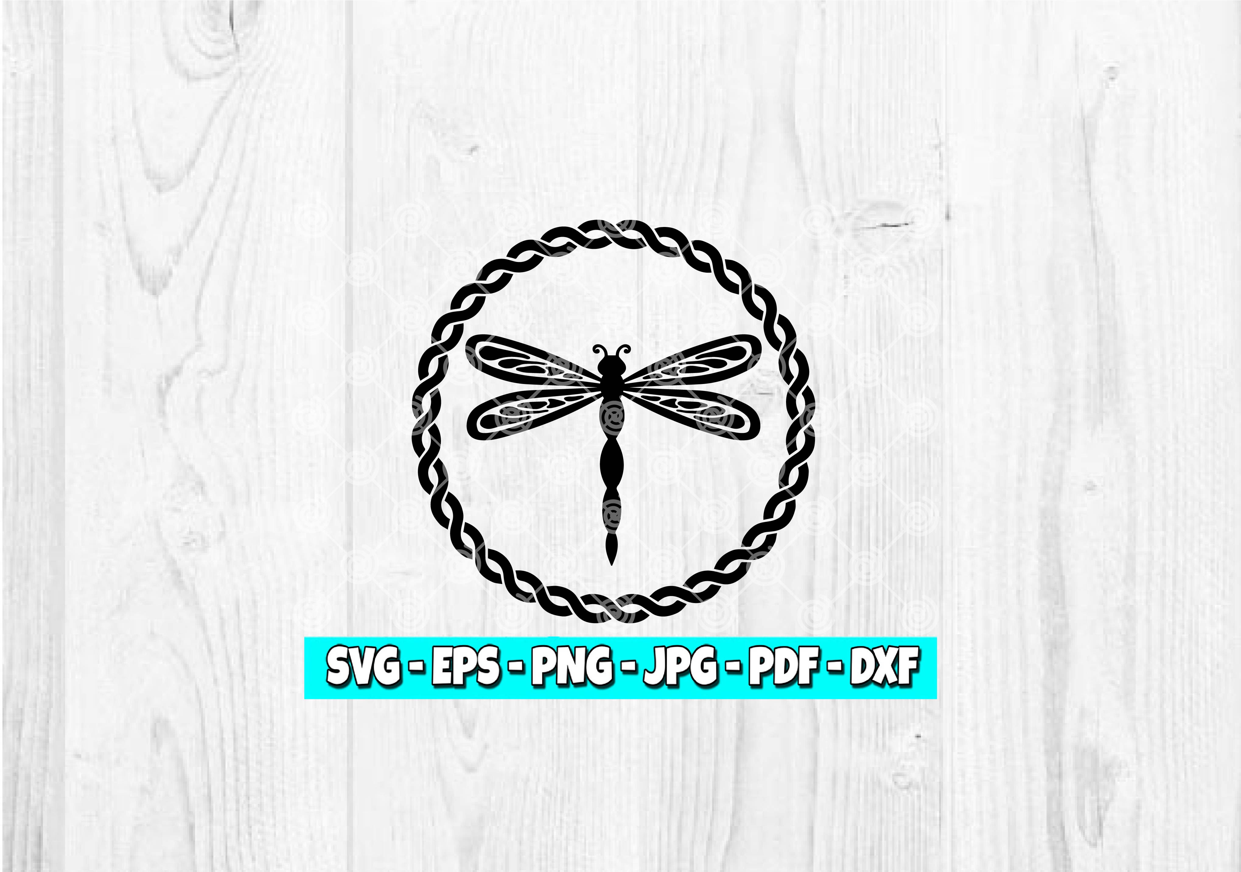 Dragonfly SVG | Circle svg | Dragonflies svg | Celtic Circle | Sassenach svg
