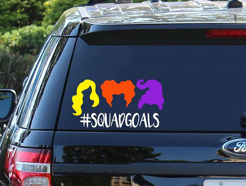 Hocus Pocus Squad Goals | Vinyl Car Decal