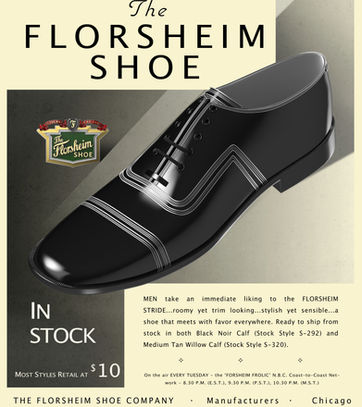 Florsheim Men's Brogue Black.
