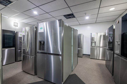 Group of refrigerators, angle three